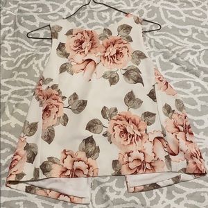 Open back dynamite top